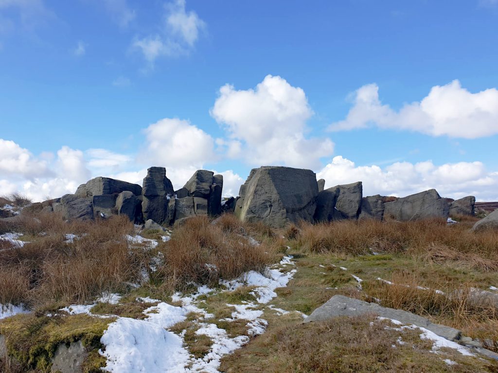 The Grub Stones on Ilkley Moor - a great place for a photo due to the uneven and protruding rocks. Plus, fantastic views are available from the top.