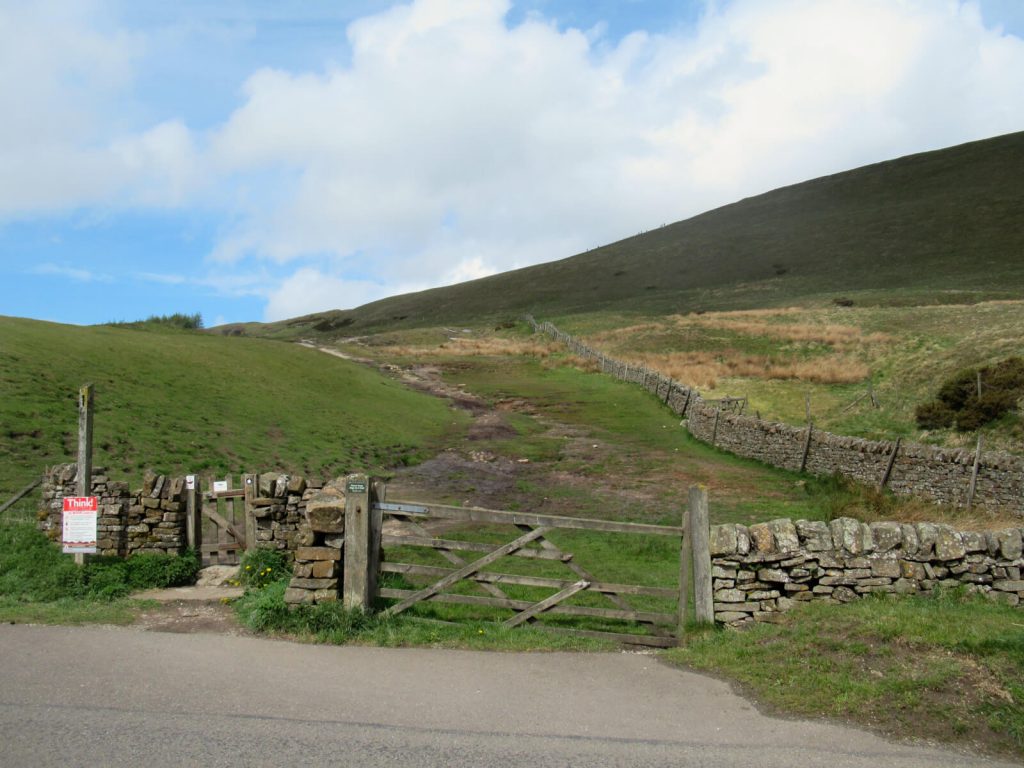 A cross-country section of one of these Mam Tor walks, the path keeps climbing towards the top of Mam Tor.