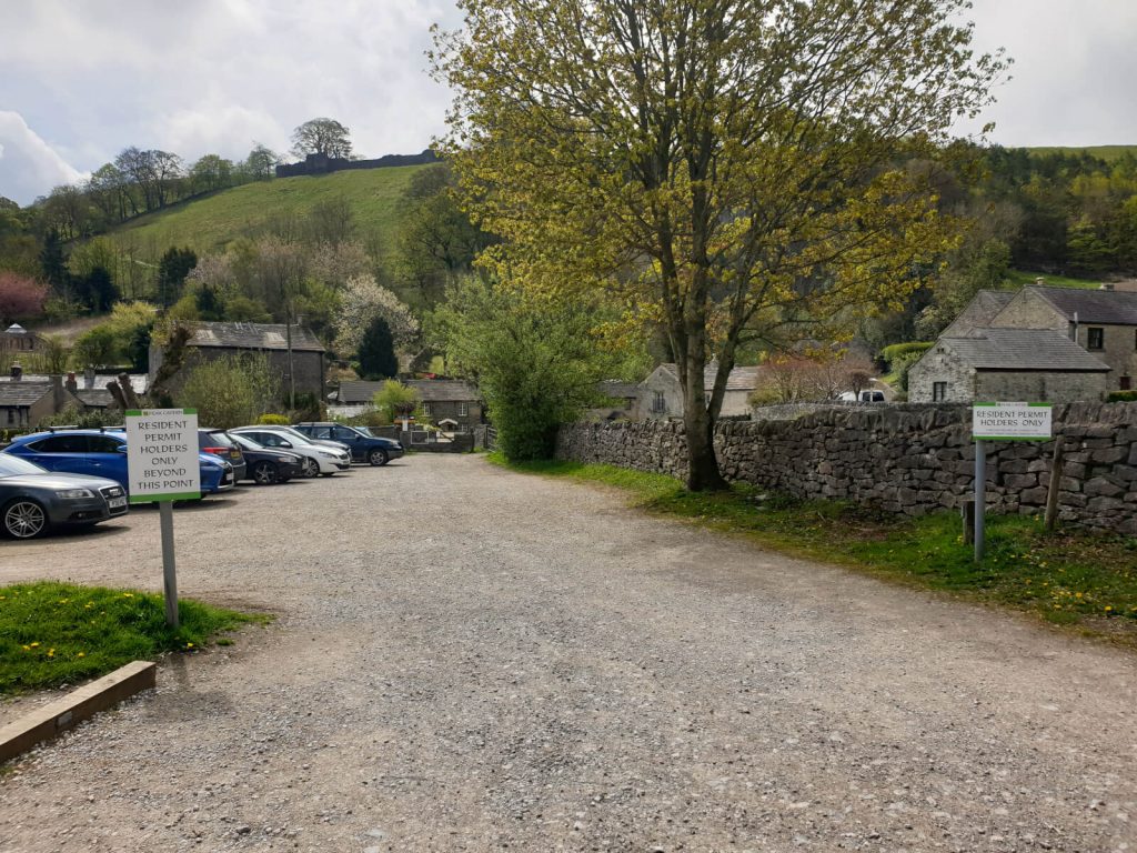The car park in Castleton that is the start and end point of this Mam Tor circular walk.